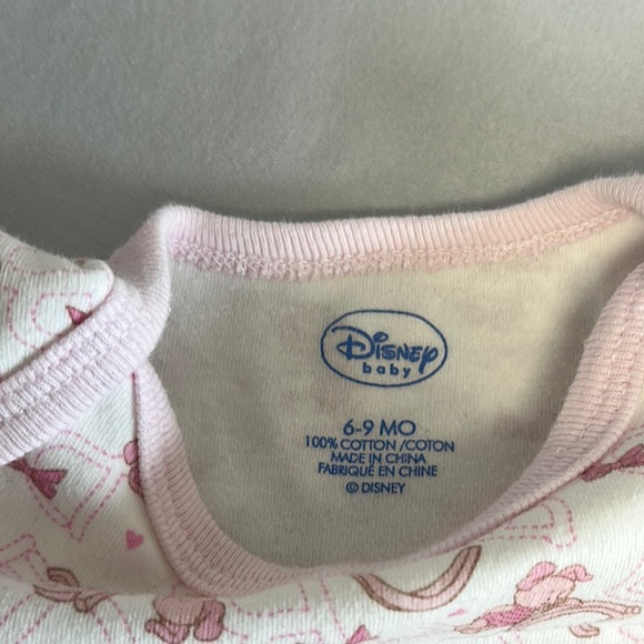 Disney - Winnie the Pooh - 2-piece Piglet Baby Pink and White Outfit - Picture 2 of 7